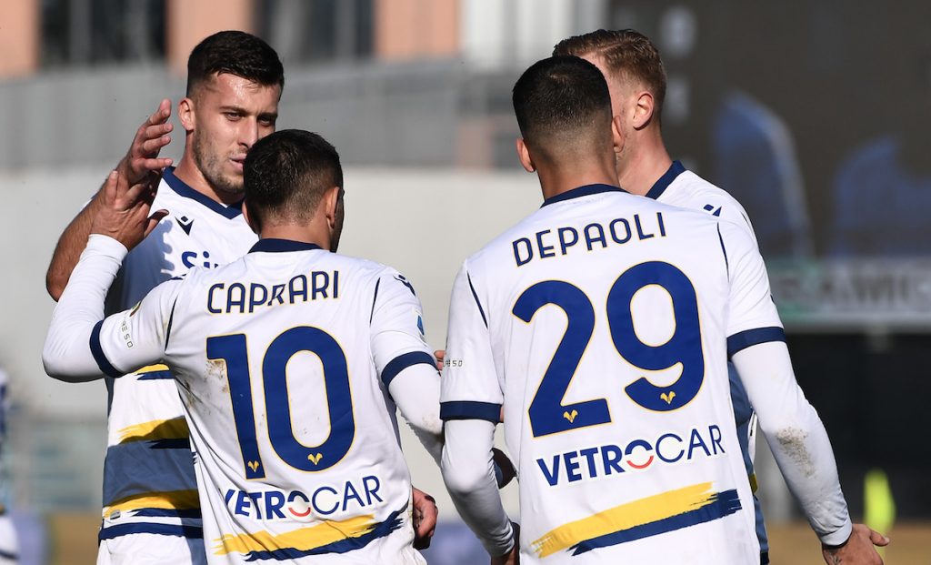 Depaoli Hellas Verona, la Sampdoria attende: le cifre del riscatto 1 esult gol Caprari TEO 3530
