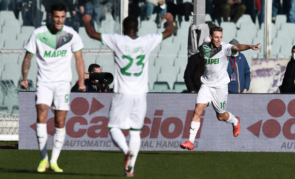 Sassuolo, Ceide avverte la Sampdoria: «La squadra vuole sempre fare gioco» 1 esult gol Frattesi PAP 5484