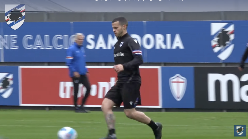 Sampdoria al lavoro per il Genoa: le immagini dell'allenamento - VIDEO 1 Schermata 2022 04 26 alle 18.34.16