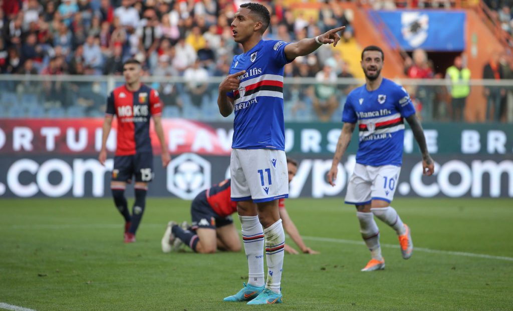 Sabiri ricorda il derby vinto contro il Genoa: il messaggio social 1 esult gol Sabiri imago1011667832h