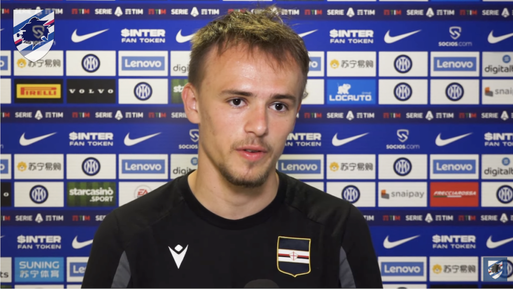 Sampdoria, Damsgaard: «E' stato difficile il periodo in ospedale, ho perso molti chili» 1 Schermata 2022 05 22 alle 22.31.31