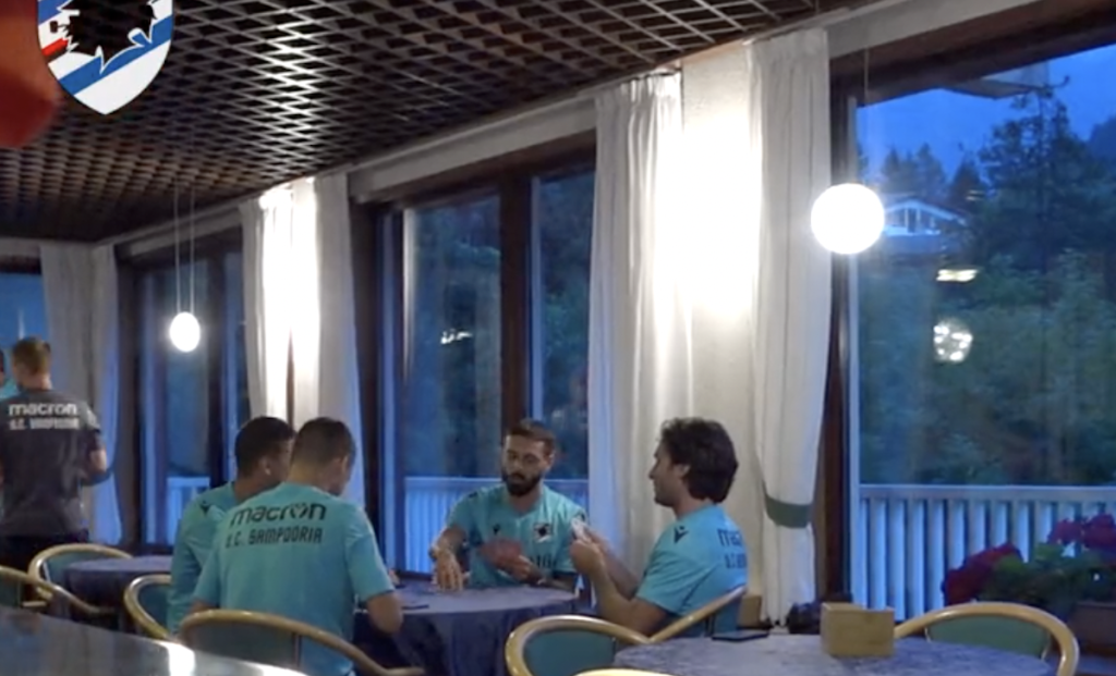 Sampdoria, che sfide a burraco! È "guerra" in ritiro - VIDEO 1 Schermata 2022 07 20 alle 15.18.30