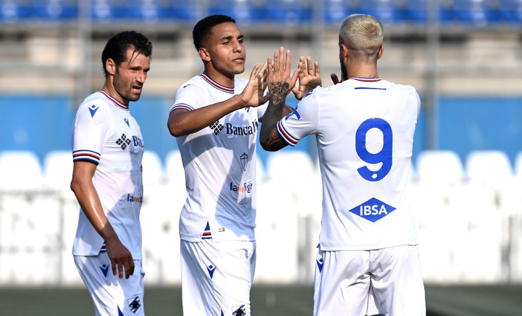 La Sampdoria esalta Candreva e Sabiri: «Assistman più goalscorer» 1 esult gol Sabiri MG0 9500