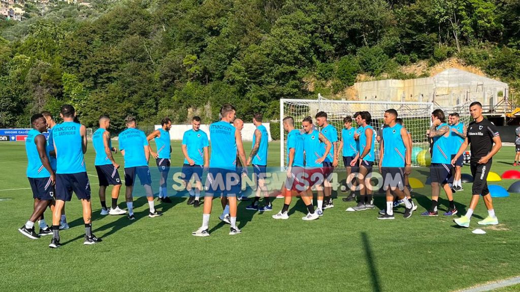 Allenamento Sampdoria: mattinata leggera, alle 17 c'è il Castiglione 1 sampdoria 2022 23 1