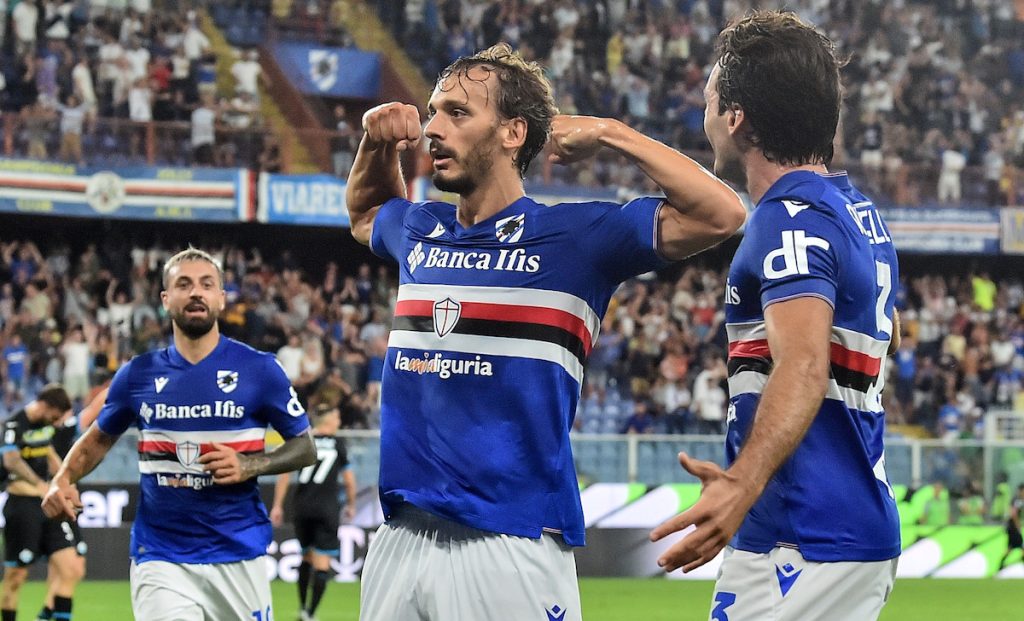 SN24 - Ag. Gabbiadini: «Manolo innamorato della Sampdoria. Mercato? Scommetto su Winks» 1 esult gol Gabbiadini F1P 9982