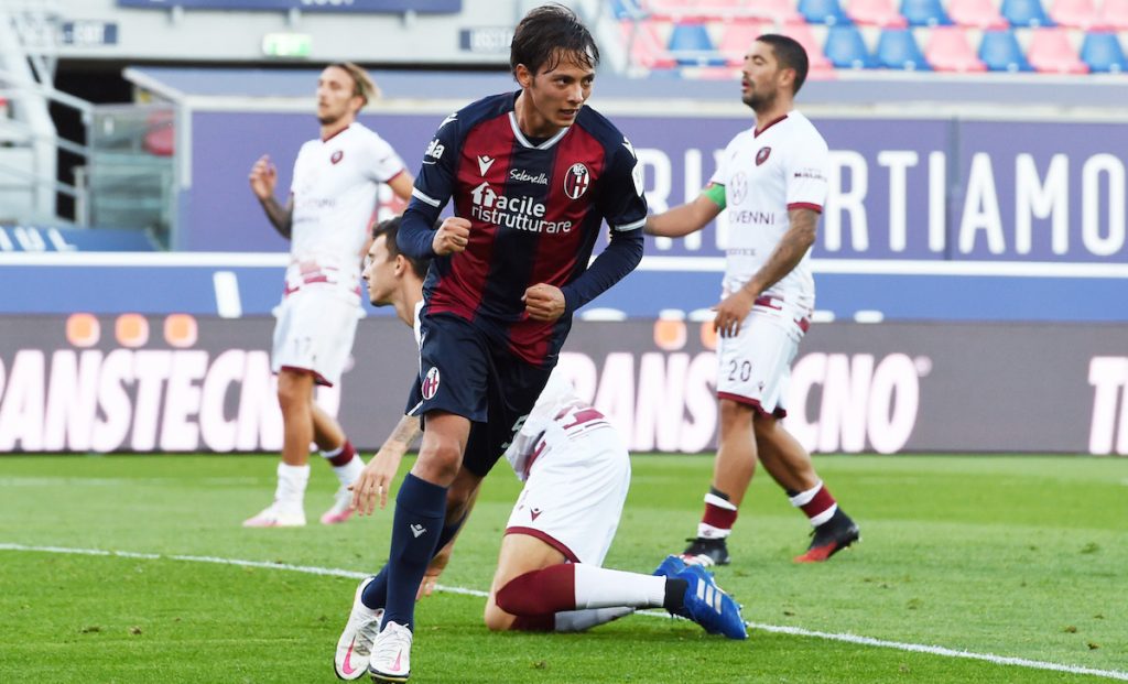 Vignato-Sampdoria, tempo di decisioni: futuro lontano da Bologna 1 esult gol Vignato MG2 2730