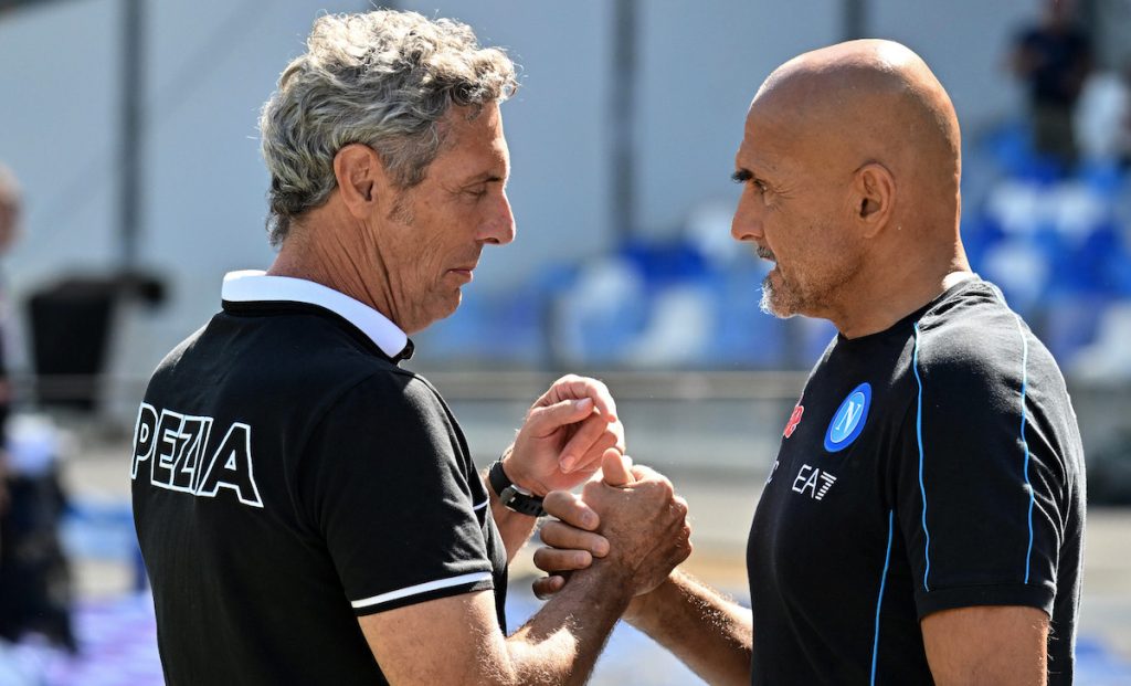 Napoli-Spezia: espulsi due ex Sampdoria dalla panchina. La ricostruzione 1 Spalletti Gotti Z9A 0263