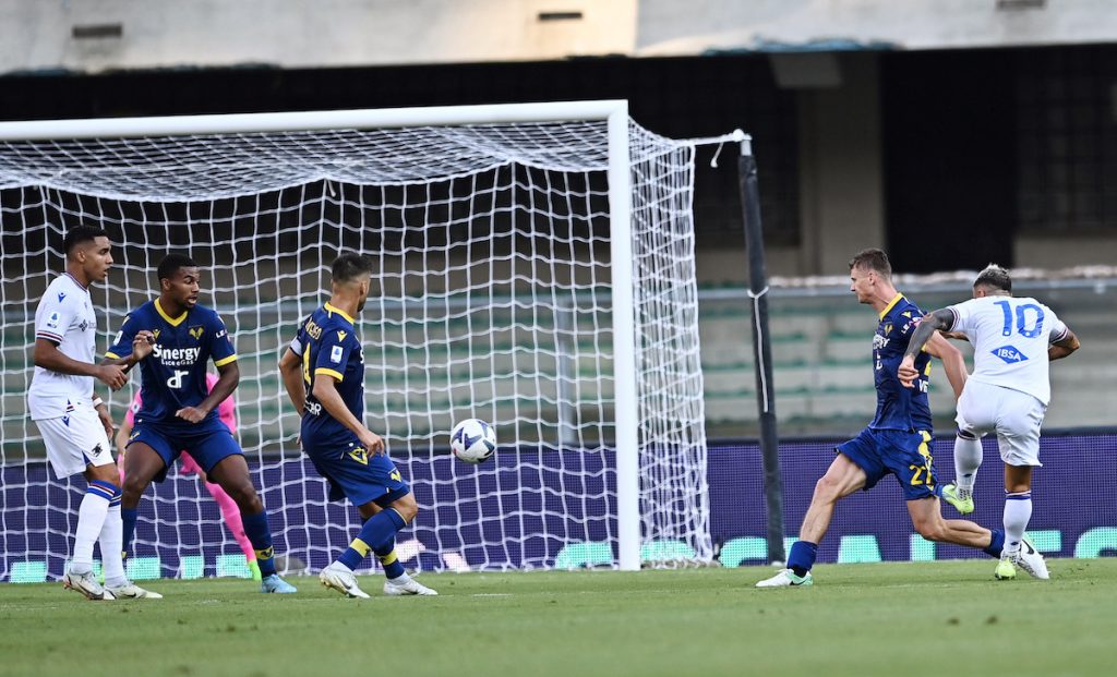 Highlights Verona-Sampdoria: tutti i gol del match - VIDEO 1 gol Caputo MG8 9846