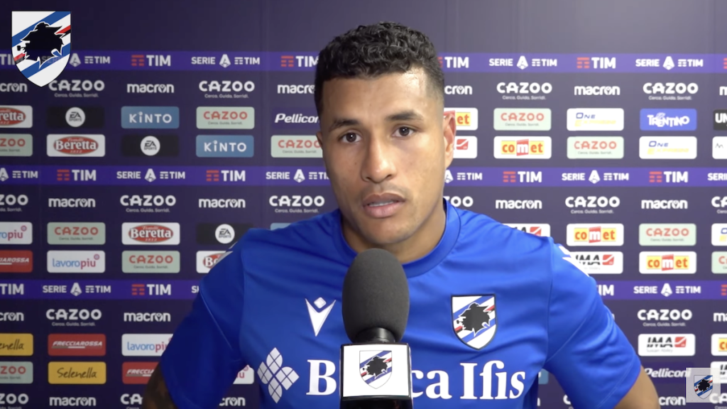 Murillo: «La Sampdoria deve essere cattiva. Stankovic ha coraggio» - VIDEO 1 Schermata 2022 10 09 alle 00.33.00