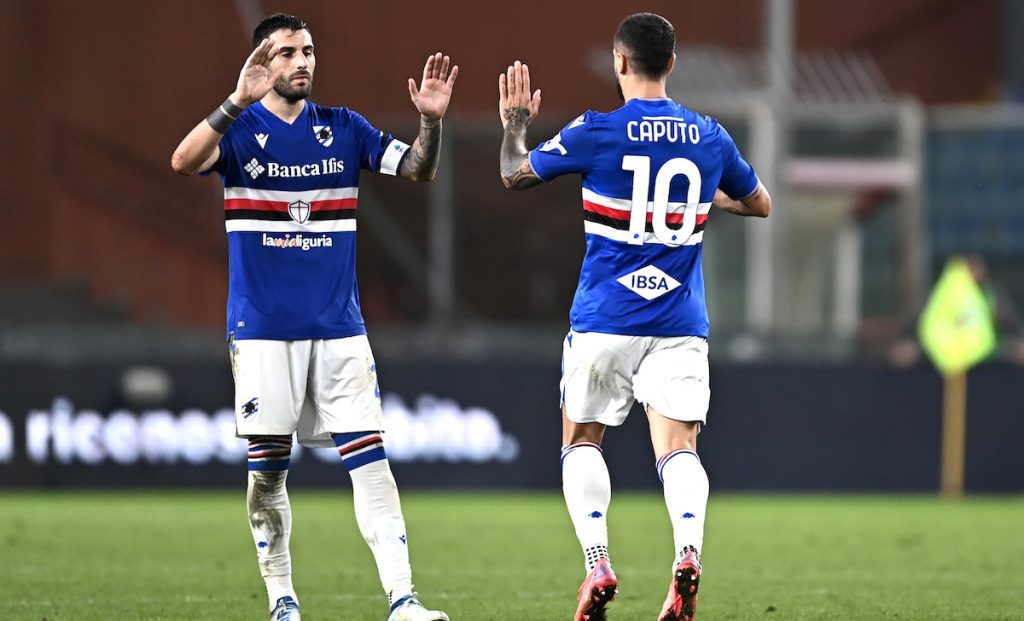 Da Murru a Murillo: come stanno gli acciaccati della Sampdoria 1 esult gol Caputo MG0 1822