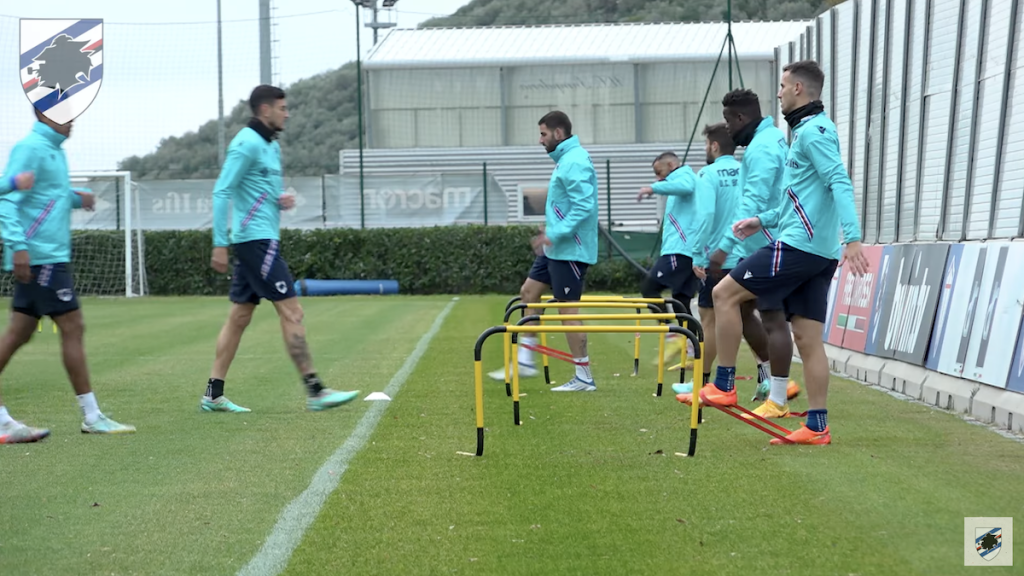 Allenamento Sampdoria: quattro blucerchiati a parte. Le ultime in vista della Fiorentina 1 Schermata 2022 11 30 alle 17.23.33