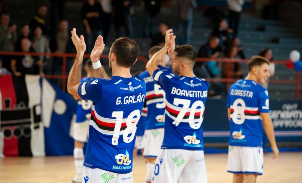 La Sampdoria Futsal torna alla vittoria: 2-1 contro il Leonardo 1 esultanza 3