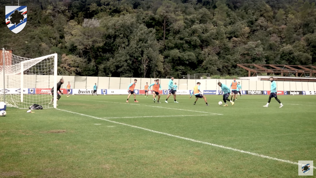 Allenamento Sampdoria: test con la Primavera e doppia visita speciale - VIDEO 1 Schermata 2022 12 05 alle 14.29.18