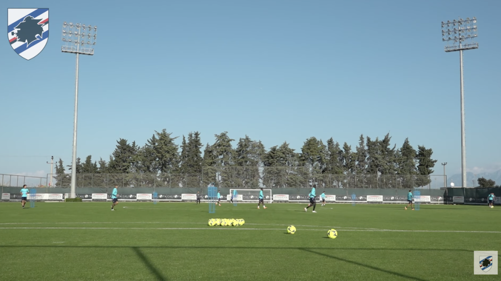 Allenamento Sampdoria: le ultime prima del match contro il TS Galaxy 1 Schermata 2022 12 09 alle 19.50.30