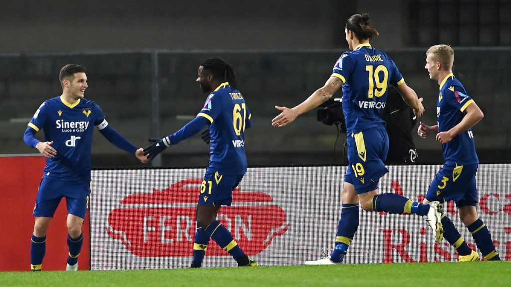 Salvezza Serie A: il Verona raggiunge la Sampdoria. Spezia a -6 1 esult gol Lazovic MG0 6793