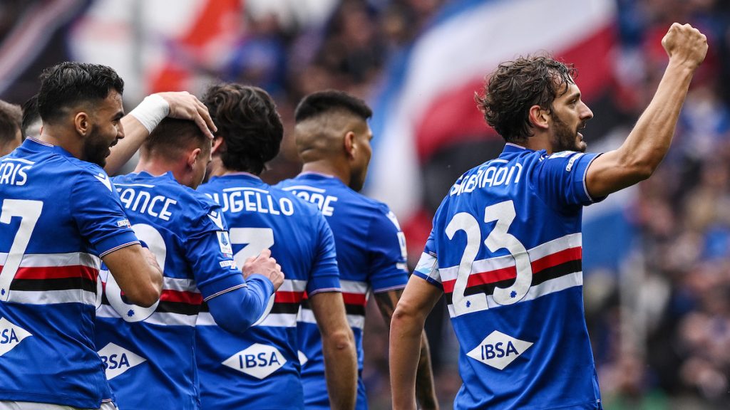 Salvezza Serie A: dalla Sampdoria al Verona. I calendari a confronto 1 esult gol Gabbiadini CM1 5211