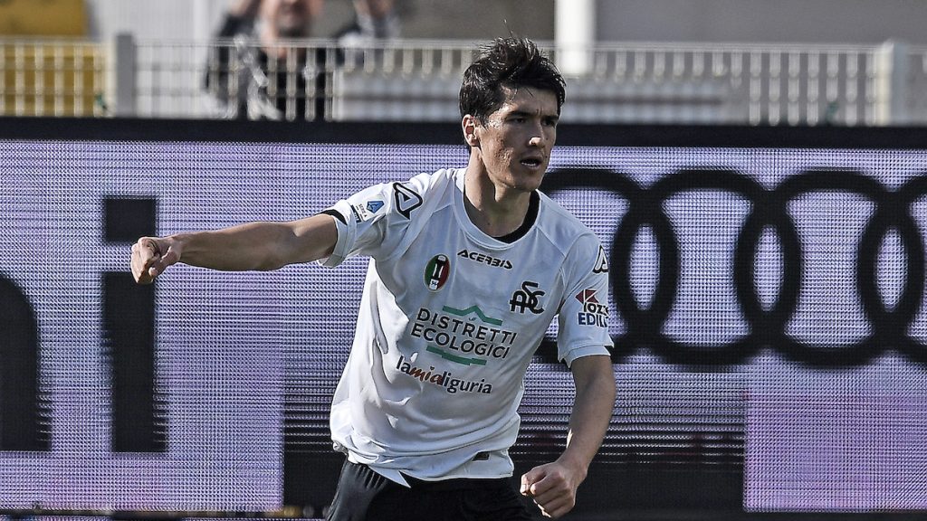Spezia, Shomurodov: «È scattato qualcosa. Crediamo nella salvezza» 1 esult gol Shomurodov MP1 4193