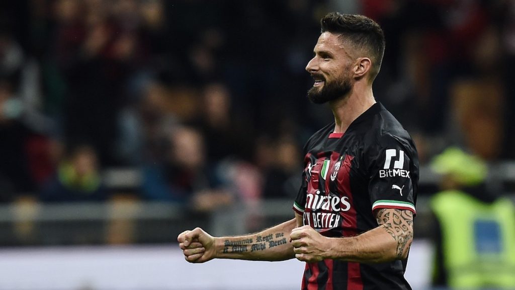 Milan, Giroud: «Delusi dopo la Champions. Bella partita con la Sampdoria» 1 giroud
