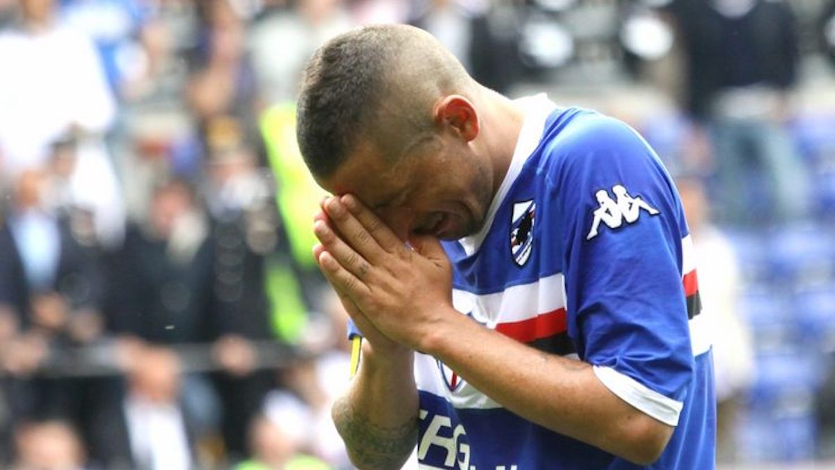 sampdoria_palermo_palombo_lacrime_ansa