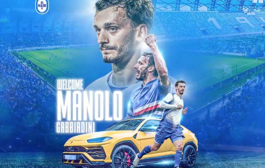 Dalla Lamborghini a Bocelli: l'Al Nasr presenta Gabbiadini - VIDEO 1 Schermata 2023 07 30 alle 09.30.10