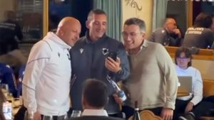 Ritiro Sampdoria: Mancini al karaoke con Giani e Manfredi