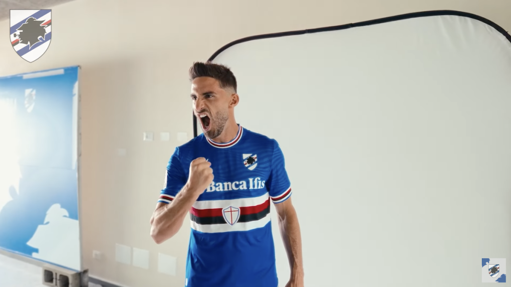 Sampdoria 2023/24: shooting fotografico per i calciatori blucerchiati - VIDEO 1 fabio borini