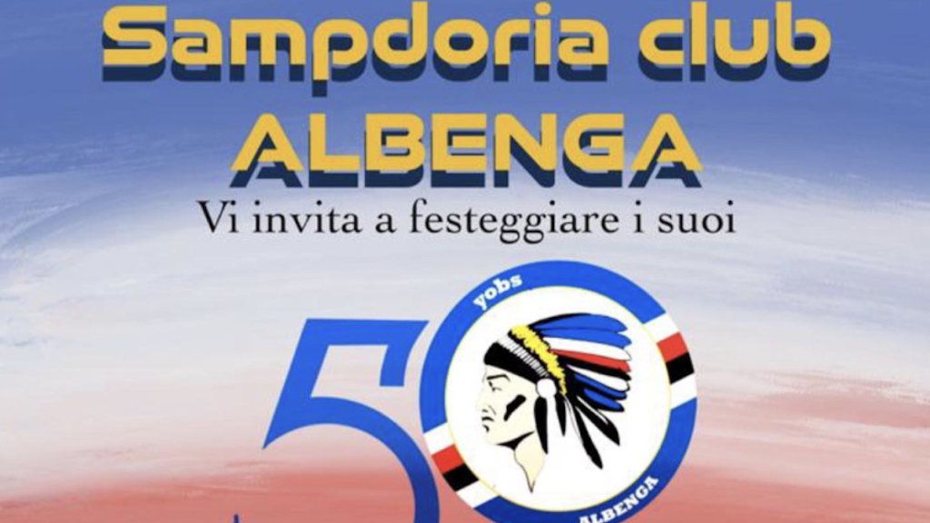 Sampdoria Club Albenga: i dettagli sulla festa per i 50 anni 1 sampdoria