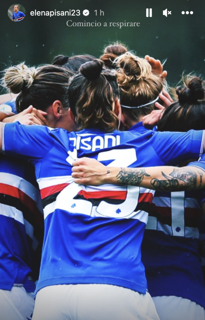 Sampdoria Women, Pisani: «Comincio a respirare» 1 Schermata 2023 09 03 alle 16.22.57