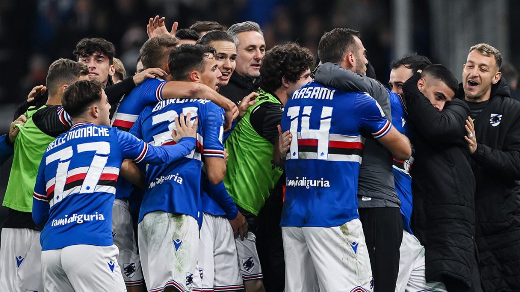 Il cambio di passo della Sampdoria: «Ritmo da playoff» 1 esultanza gruppo