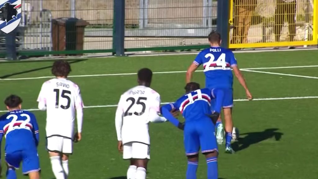 Sampdoria Primavera, Luca Polli nella Top X dei duelli aerei 1 polli rigore