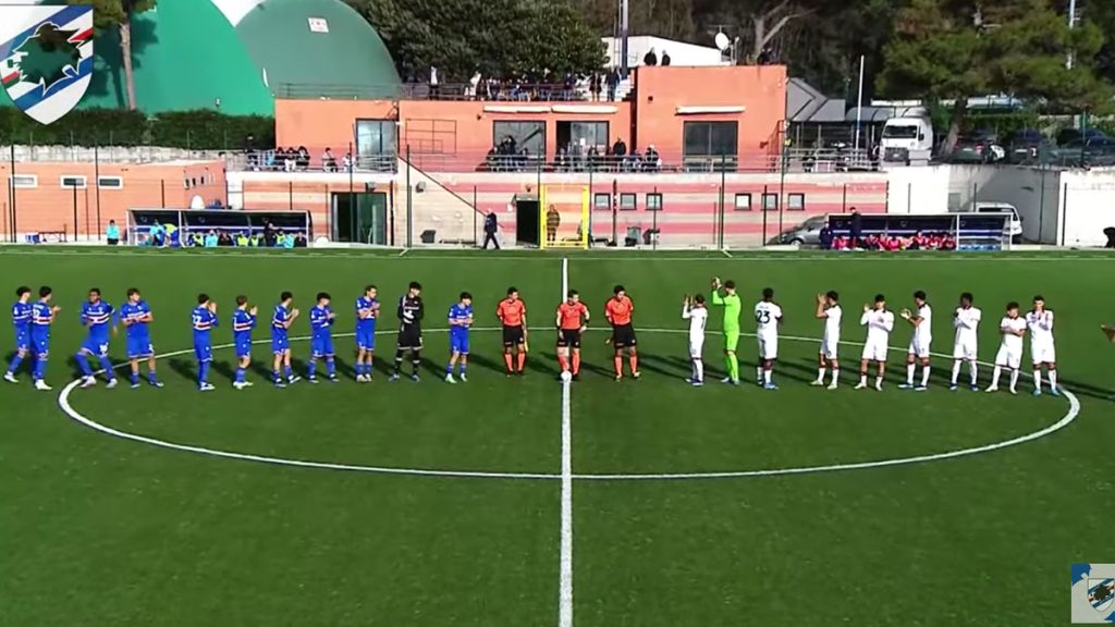Sampdoria Primavera, le immagini di Fabiano D'Amore durante l'ultima sfida di campionato con i blucerchiati con la fascia da capitano - FOTO 1 primavera