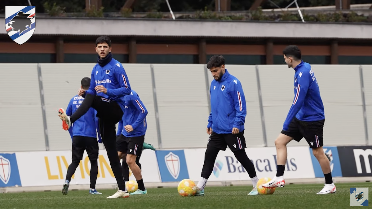 allenamento sampdoria