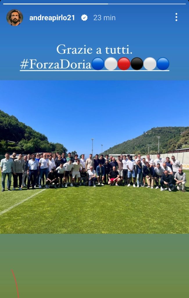 ringraziamenti pirlo