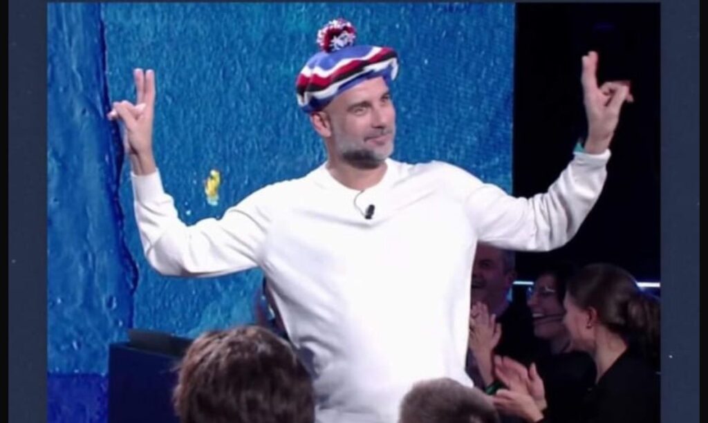 Guardiola si veste di blucerchiato: siparietto carino con Fabio Fazio 1 guardiola