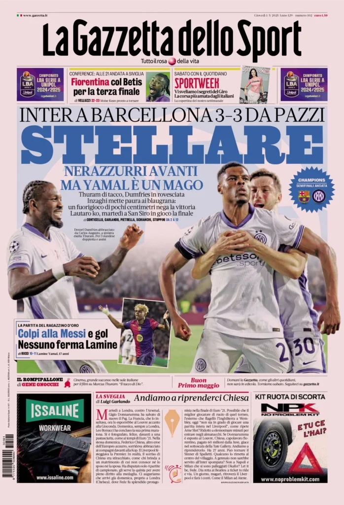 la gazzetta dello sport 1 maggio