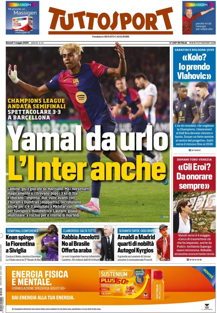 tuttosport 1 maggio