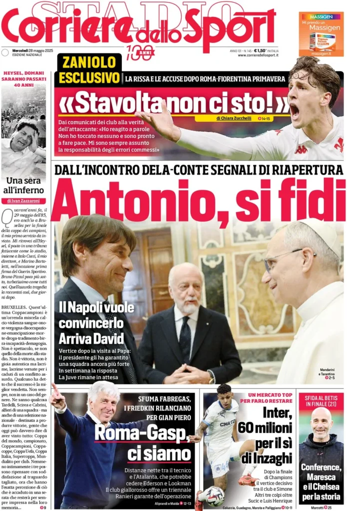 corriere dello sport 28 maggio