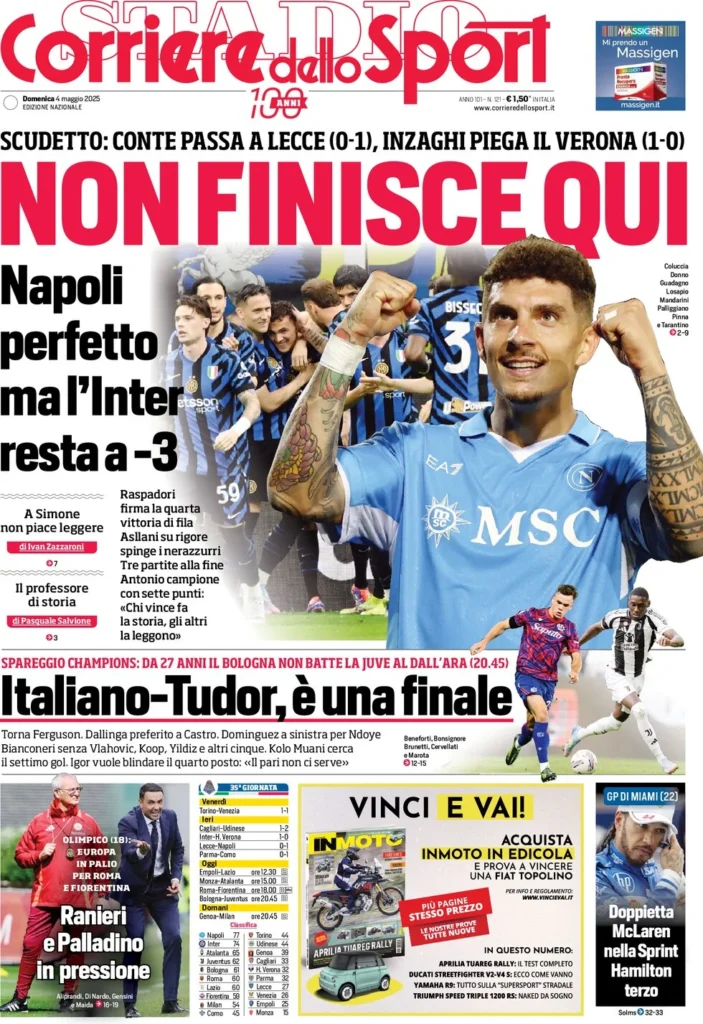 corriere dello sport 4 maggio