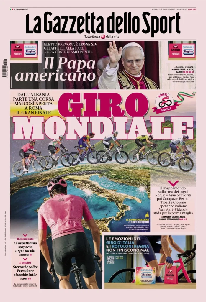 la gazzetta dello sport 9 maggio