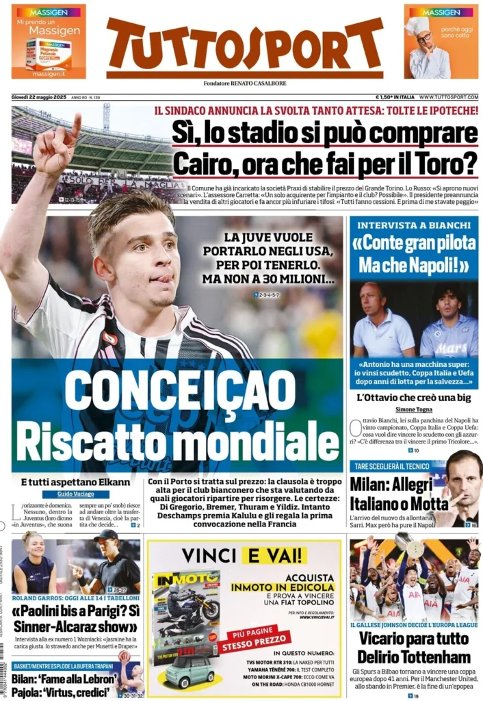 tuttosport 22 maggio