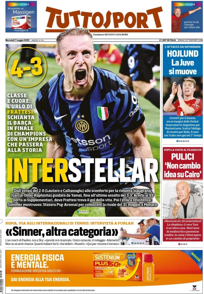 tuttosport 7 maggio