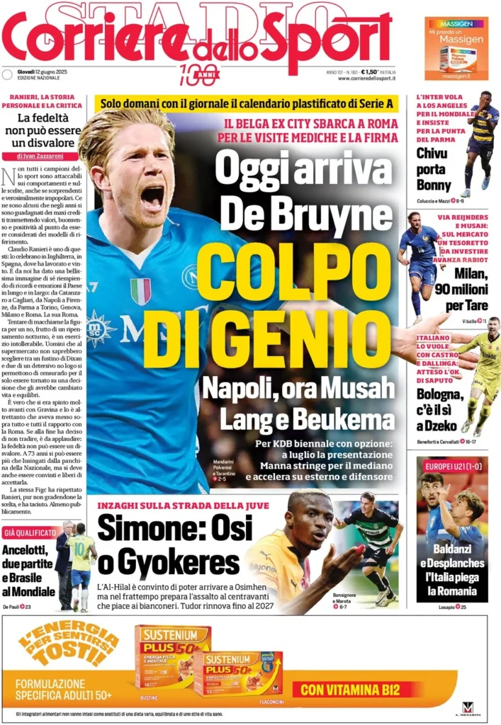 corriere dello sport 12 giugno