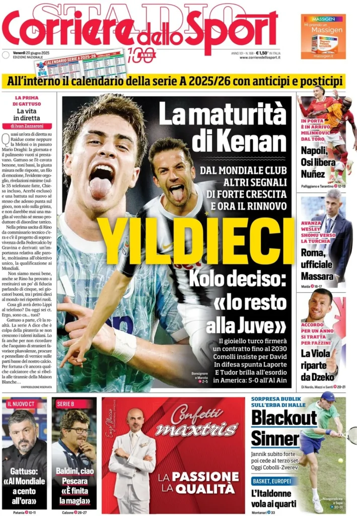 corriere dello sport 20 giugno