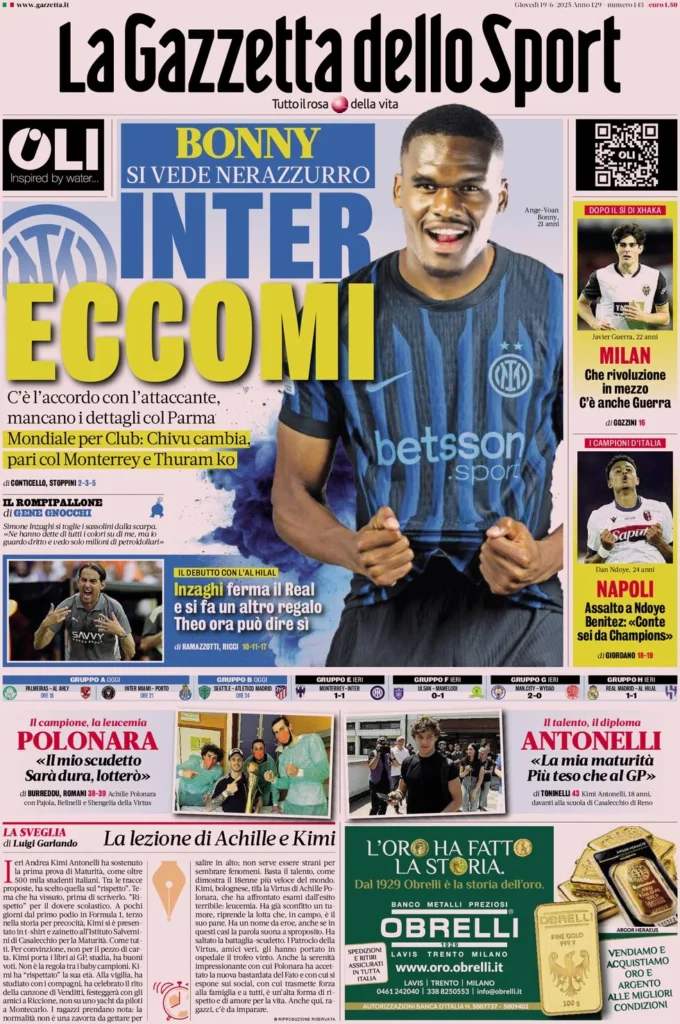 la gazzetta dello sport 062955225