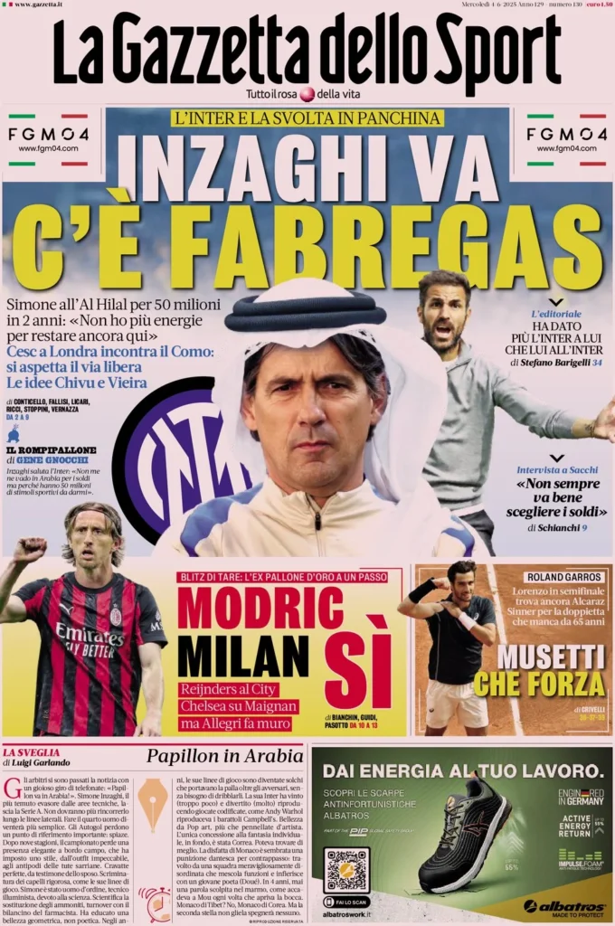 la gazzetta dello sport 065924599