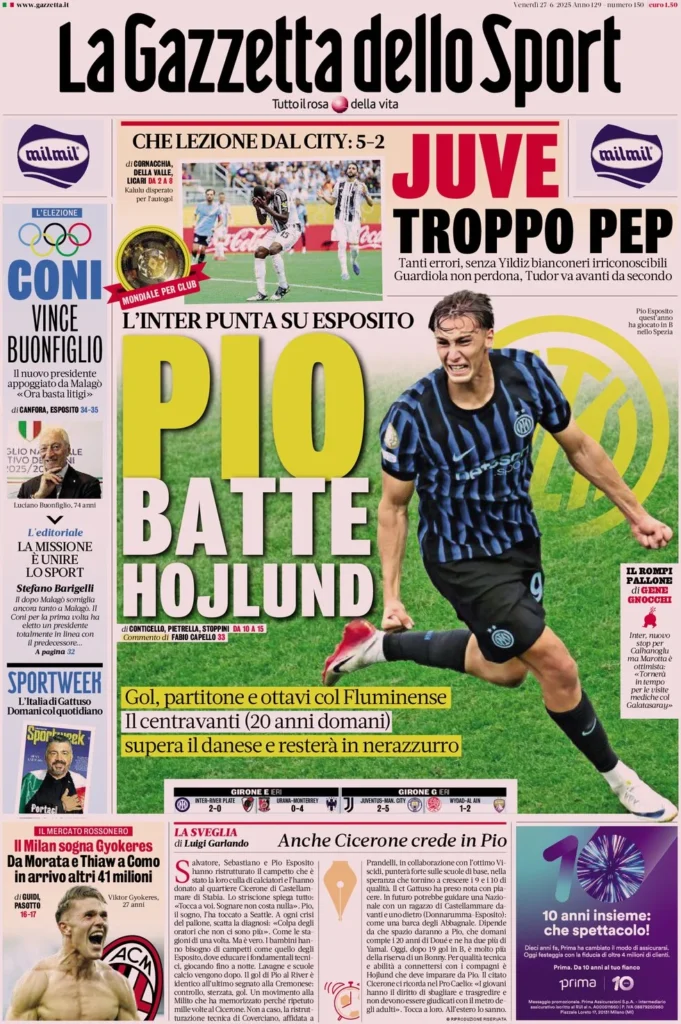 la gazzetta dello sport giugo