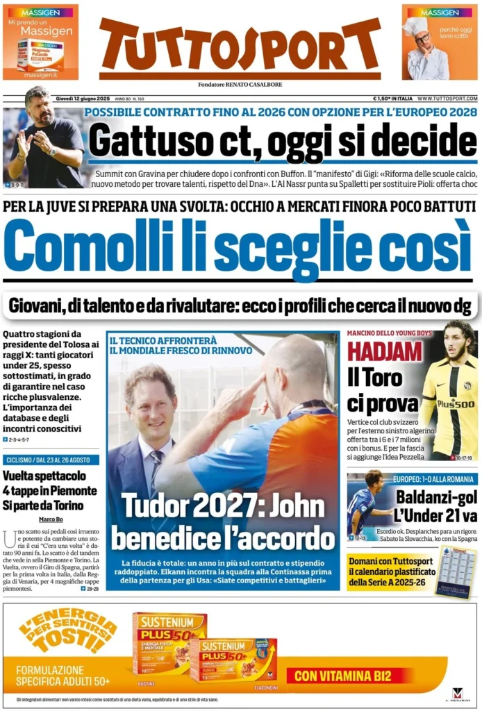 tuttosport 12 giugno