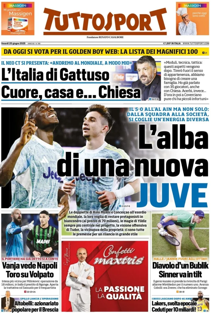 tuttosport 20 giugno