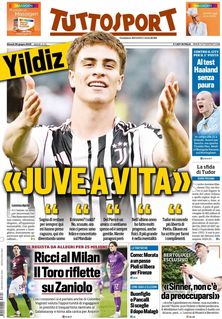 tuttosport 26 giugno