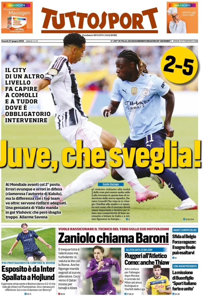 tuttosport 27 giugno